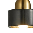 Pendente Lustre Nordic Mármore Preto e Dourado P/ 1xE27 BC007B Bella ST2997-Lustres e Pendentes-Starlumen