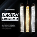 Pendente Lustre Rectangle c/ LED Multicor LUS-11 ST3136-Starlumen-
