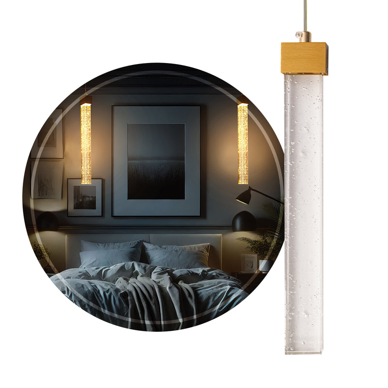 Pendente Lustre Rectangle c/ LED Multicor LUS-11 ST3136-Starlumen-