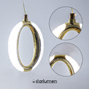 Pendente Lustre Zero Oval c/ LED Integrado Multicor LUS-26 ST3136-Starlumen-