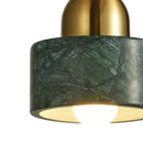 Pendente Nordic Mármore Verde e Dourado P/ 1xE27 BC007GR Bella Iluminação ST2997-Bella Iluminação-Starlumen