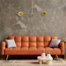 Pendente Petra Ouro Fosco e Âmbar ZR106 L120xh17cm LED 12W 2700k Starlux ST2584-Starlux-Starlumen