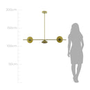 Pendente Petra Ouro Fosco e Âmbar ZR106 L120xh17cm LED 12W 2700k Starlux ST2584-Starlux-Starlumen