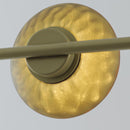 Pendente Petra Ouro Fosco e Âmbar ZR106 L120xh17cm LED 12W 2700k Starlux ST2584-Starlux-Starlumen