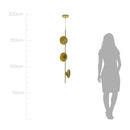 Pendente Petra Ouro Fosco e Ambar ZR107 LED 15W 2700K 3 Cúpulas Starlux ST2585-Starlux-Starlumen