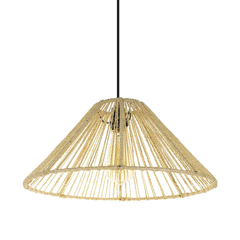 Pendente Sisal 05 Cone 19 cm p/ E27 ST2987-Starlumen-Starlumen
