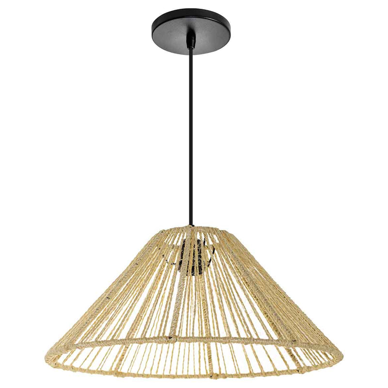 Pendente Sisal 05 Cone 19 cm p/ E27 ST2987-Starlumen-Starlumen