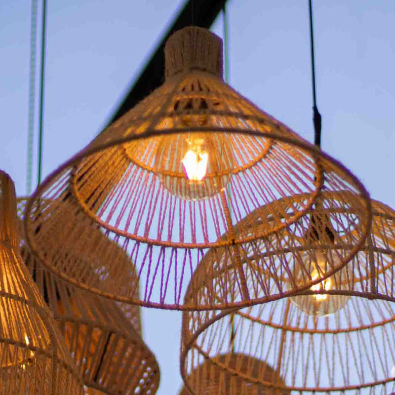 Pendente Sisal 09 Chapéu 27 cm p/ E27 ST2987-Starlumen-Starlumen