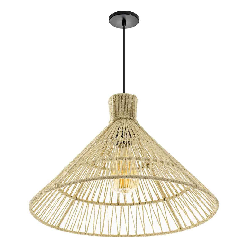 Pendente Sisal 09 Chapéu 27 cm p/ E27 ST2987-Starlumen-Starlumen