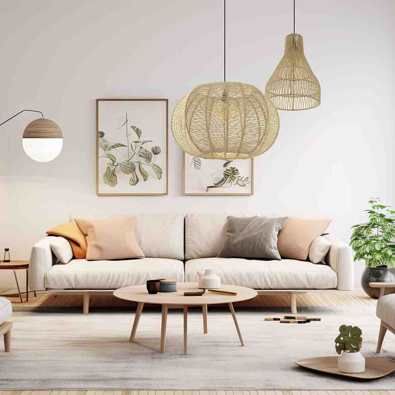 Pendente Sisal 18 Redondo 36,5 cm p/ E27 ST2987-Starlumen-Starlumen