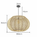 Pendente Sisal 18 Redondo 36,5 cm p/ E27 ST2987-Starlumen-Starlumen