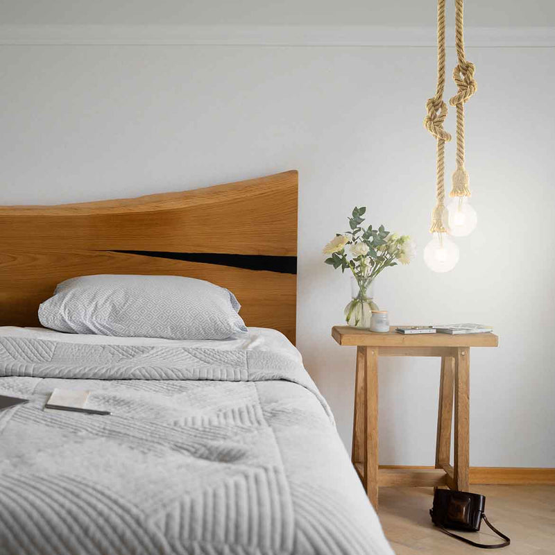 Pendente Soquete Duplo Rustico de Corda 2xE27 LPCR22 ST2972-Starlumen-