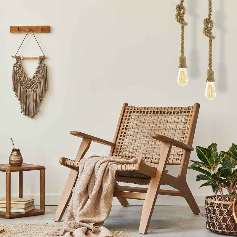 Pendente Soquete Rustico de Corda 1xE27 LPCR21 ST2972-Starlumen-