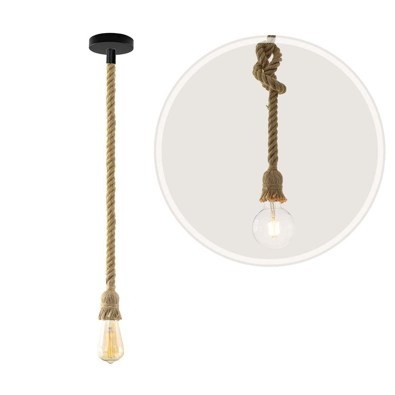 Pendente Soquete Rustico de Corda 1xE27 LPCR21 ST2972-Starlumen-