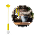 Pendente Soquete Tubo Amarelo em Alumínio C/ Cabo de Corda p/ E27 DS2023L Delis ST3061-Delis-Starlumen