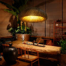 Pendente Sumatra Meia Lua 55CM em Fibra de Bambu P-SUMATRA-55 GMH ST3161-GMH TRADE-Starlumen