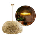 Pendente Sumatra Meia Lua 55CM em Fibra de Bambu P-SUMATRA-55 GMH ST3161-GMH TRADE-Starlumen