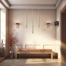 Pendente Tubo Champanhe 50cm 1xGU10 Cabo 3m Starlumen ST643-Starlumen-