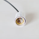 Pendente Tubo Cilindro Alumínio Branco 4x6cm P/ Lâmpada E27 St458-Starlumen-