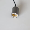 Pendente Tubo Cilindro Alumínio Cinza 4x6cm P/ Lâmpada E27 St458-Starlumen-