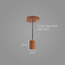 Pendente Tubo Cilindro Alumínio Cobre New 4x6cm P/ Lâmpada E27 St458-Starlumen-