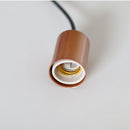 Pendente Tubo Cilindro Alumínio Cobre New 4x6cm P/ Lâmpada E27 St458-Starlumen-