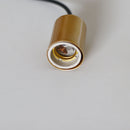 Pendente Tubo Cilindro Alumínio Dourado 4x6cm P/ Lâmpada E27 St458-Starlumen-