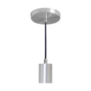 Pendente Tubo Cilindro Alumínio Escovado 4x6cm P/ Lâmpada E27 St458-Starlumen-