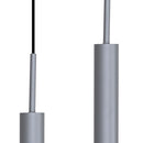 Pendente Tubo Duplo Alumínio P/ Lâmpada Mr11 Gu10 St1697 - Cinza-Starlumen-