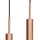 Pendente Tubo Duplo Alumínio P/ Lâmpada Mr11 Gu10 St1697 - Cobre-Starlumen-