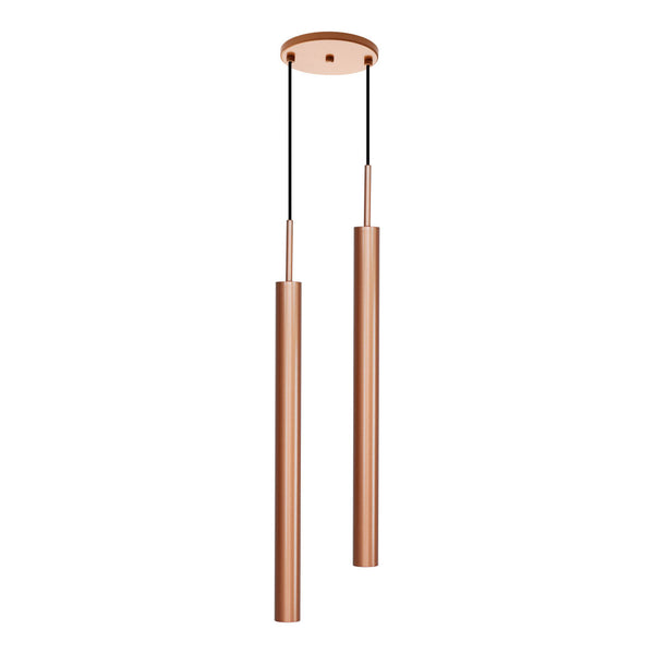 Pendente Tubo Duplo Alumínio P/ Lâmpada Mr11 Gu10 St1697 - Cobre-Starlumen-