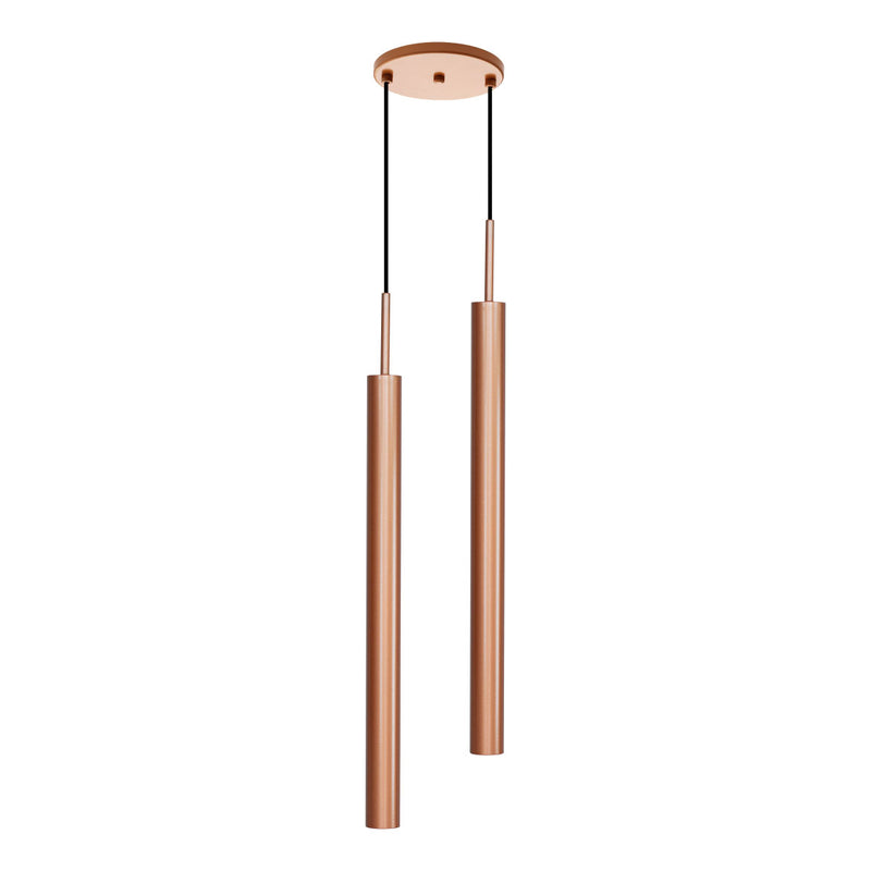 Pendente Tubo Duplo Alumínio P/ Lâmpada Mr11 Gu10 St1697 - Cobre-Starlumen-