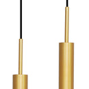 Pendente Tubo Duplo Alumínio P/ Lâmpada Mr11 Gu10 St1697 - Dourado-Starlumen-