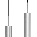 Pendente Tubo Duplo Alumínio P/ Lâmpada Mr11 Gu10 St1697 - Escovado-Starlumen-