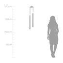 Pendente Tubo Duplo Alumínio P/ Lâmpada Mr11 Gu10 St1697 - Escovado-Starlumen-