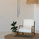 Pendente Tubo Triplo Alumínio P/ Lâmpada Mr11 Gu10 St1699 - Cinza-Starlumen-