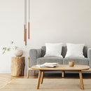 Pendente Tubo Triplo Alumínio P/ Lâmpada Mr11 Gu10 St1699 - Cobre-Starlumen-