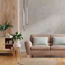 Pendente Tubo Triplo Alumínio P/ Lâmpada Mr11 Gu10 St1699 - Escovado-Starlumen-