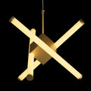 Pendente Yoda Ouro Fosco e Branco 40cm LED 27W 2700K Starlux ST2632-Starlux-Starlumen