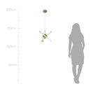 Pendente Yoda Ouro Fosco e Branco 40cm LED 27W 2700K Starlux ST2632-Starlux-Starlumen