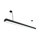 Pendente Lustre Plafon Linear LED Preto 24W 4000K Moderno 120cm IP20 9155 Astraled ST3306
