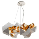 Pendente Starlux Branco E Ouro P/ 8 Lâmpadas E14 P60603L St1846 Starlumen