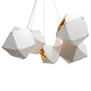 Pendente Starlux Branco E Ouro P/ 8 Lâmpadas E14 P60603L St1846 Starlumen