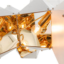 Pendente Starlux Branco E Ouro P/ 8 Lâmpadas E14 P60603L St1846 Starlumen