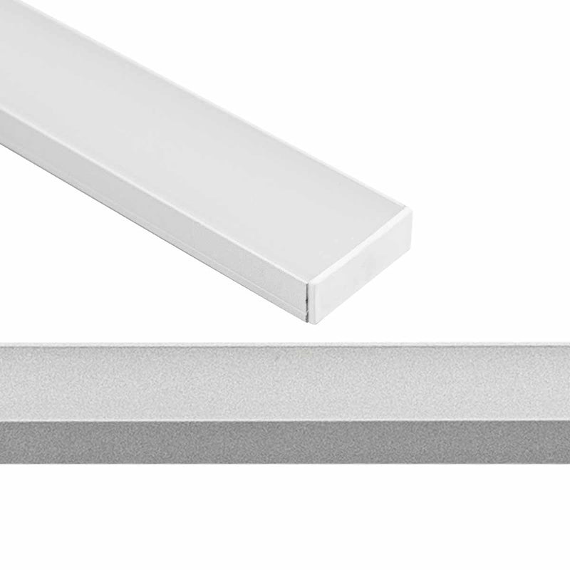Perfil Linear Sobrepor Branco de 1 Metro c/ Trava FIX P/ Fita LED ST3075-Starlumen-