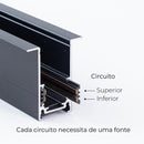 Perfil / Trilho Magnético de Embutir K20 100cm DS9947 Delis ST2794-Delis-Starlumen