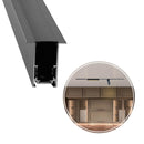 Perfil / Trilho Magnético de Embutir K20 150cm DS9948 Delis ST2795-Delis-Preto-Starlumen