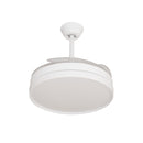 Plafon AIR BASIC Branco e Transparente LED 60W C/ Ventilador Opus 88330 ST2915-Opus-Starlumen