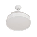 Plafon AIR BASIC Branco e Transparente LED 60W C/ Ventilador Opus 88330 ST2915-Opus-Starlumen