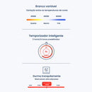 Plafon AIR Breeze LED Multicor C/ Ventilador 37W + Controle Opus ST2915 - Branco-Opus-Starlumen